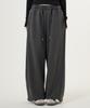 UNKNOWN PLANET [Fleece-Lined] Side Cut Pigment Sweatpants Charcoal