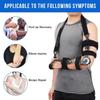 Hinged Elbow Brace with Hand Grip - Adjustable Support for Tennis Elbow Arthritis & Tendonitis Relief