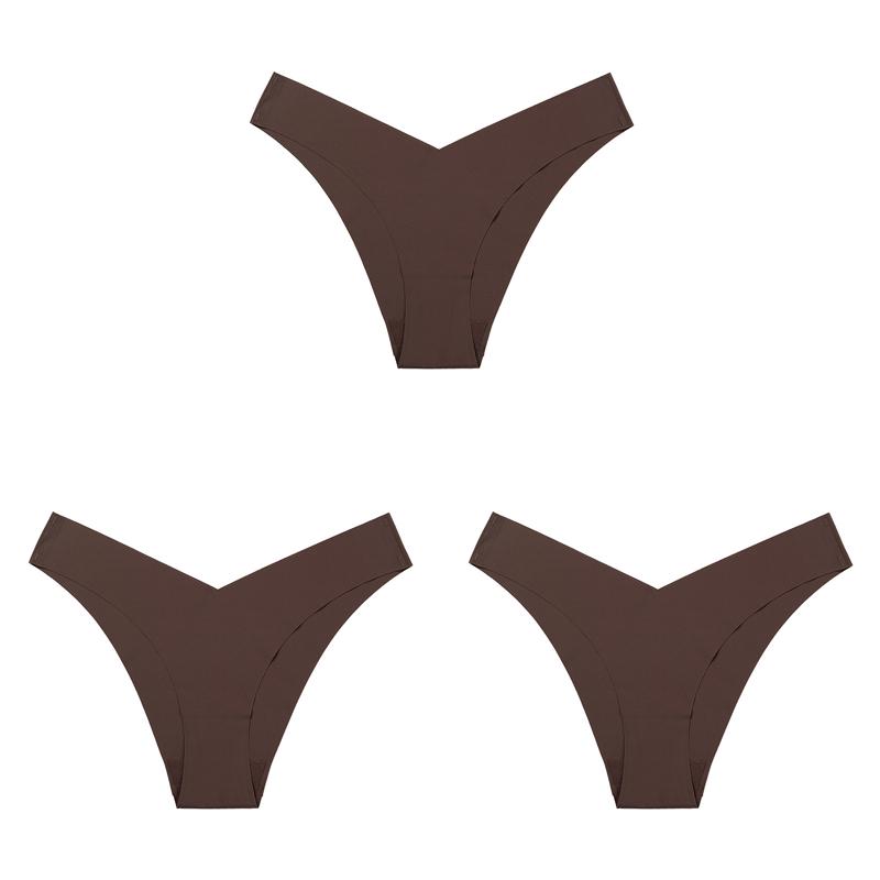3 Teile/los Frauen Sexy Eis Seide Höschen Low-Rise Keine Spur Dessous Weibliche G String Multicolor Unterwäsche Multicolor Tanga Dessous