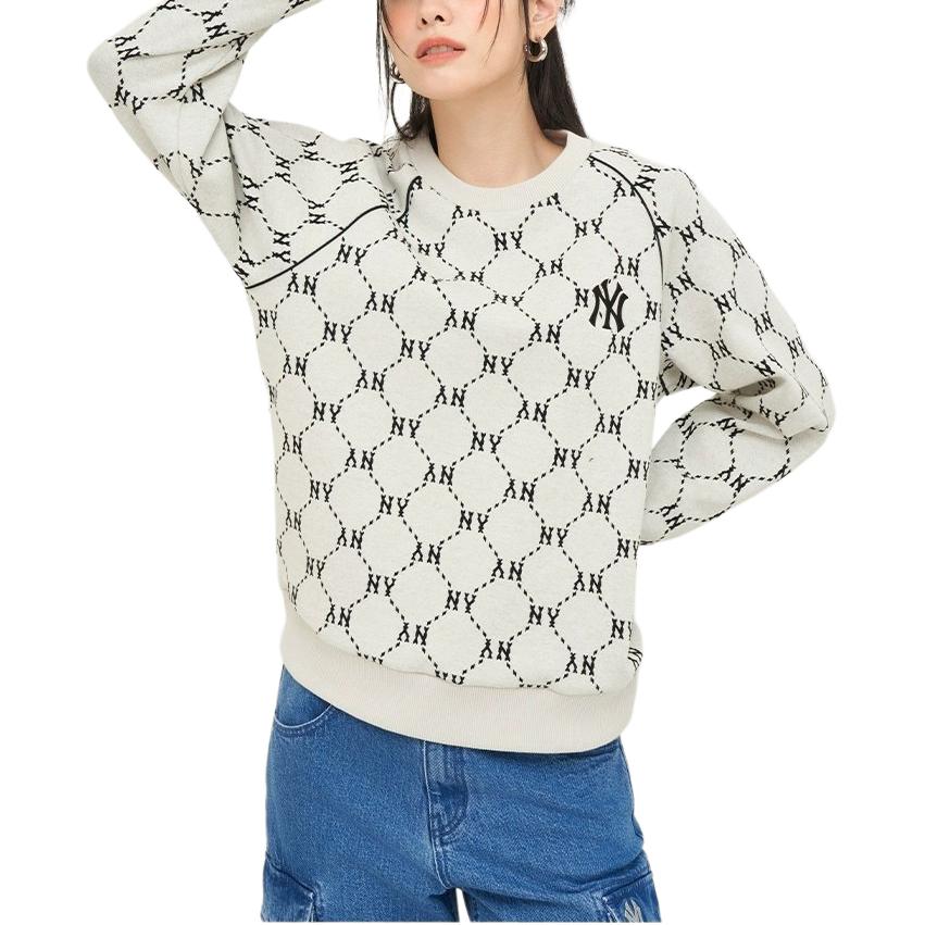 MLB New York Yankees Sweatshirt Unisex Dunkelcreme 3AMTM0144-50CRD