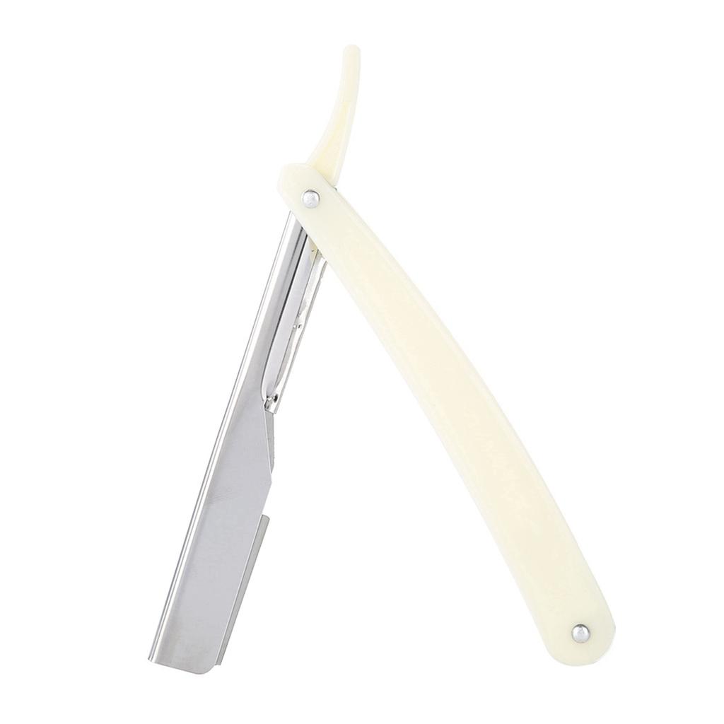 Barber Straight Hair Clipper Salon Folding Blade with Blade Black