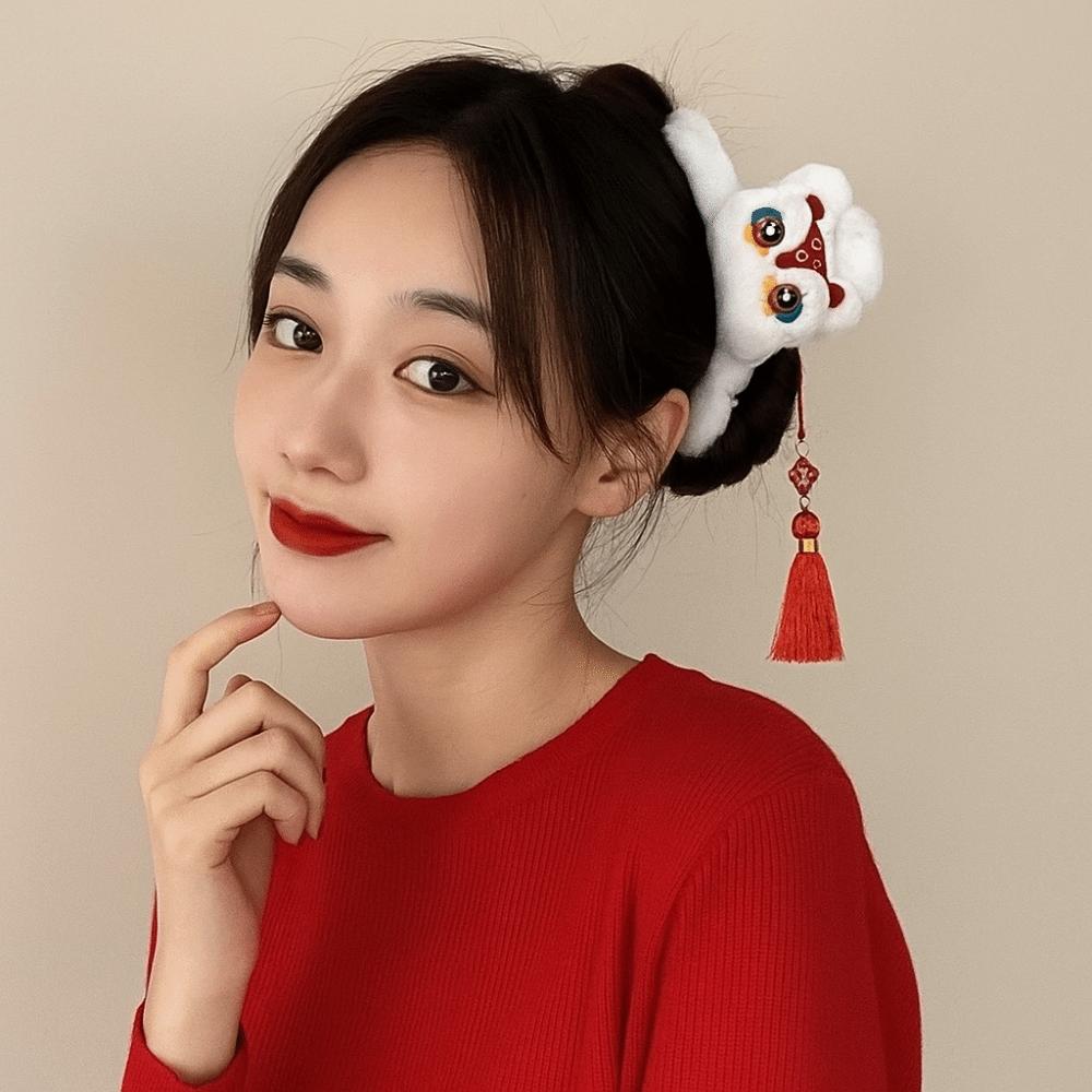 Awakening Lion Lady Shark Clip Korean Style Plush Claw Clip Fashion Women Hair Clips Autumn Winter