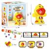 Interactive Parent-Child Airsoft Gun Toy Soft Bullet Shooting Duck Rex Ball Lion Design Elastic Gun Children Educational Game