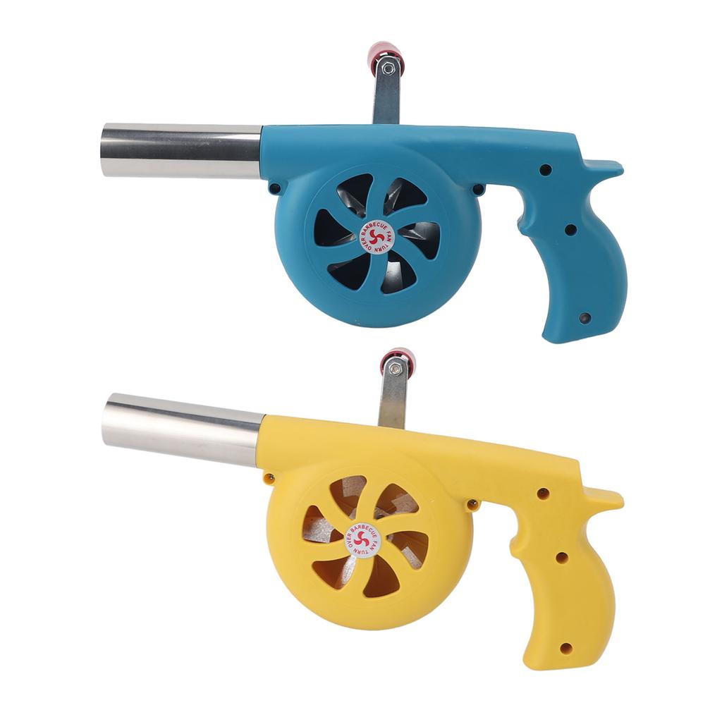 Hand Crank BBQ Fan Increase Firepower Portable Barbecue  Blower for Outdoor Camping Barbecuing
