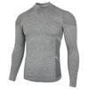 American Seamless Jacquard Zip-Up Fitness Base Layer Quick-Dry Slim Fit Long Sleeve T-Shirt