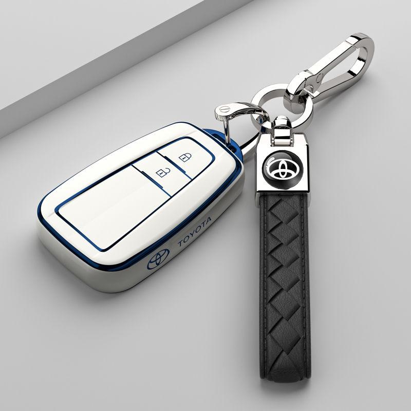 Soft TPU Car Key Cover Case Shell Fob For Toyota Prius Camry Corolla C-HR CHR RAV4 Prado 2018 Protection Keychain Accessories