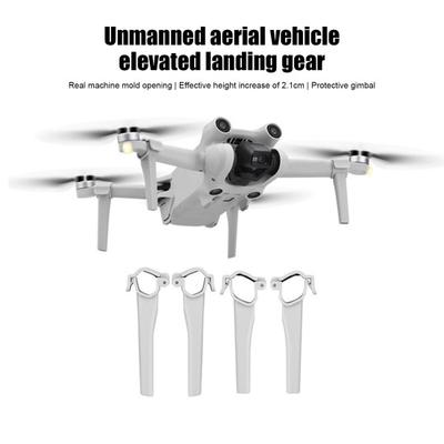 4 Pièces Jambes d'Atterrissage pour Drone Compatibles pour DJI MINI 3 PRO Drone Train d'Atterrissage Avant Arrière Jambes de Support Surélevées Remplacement de Drone