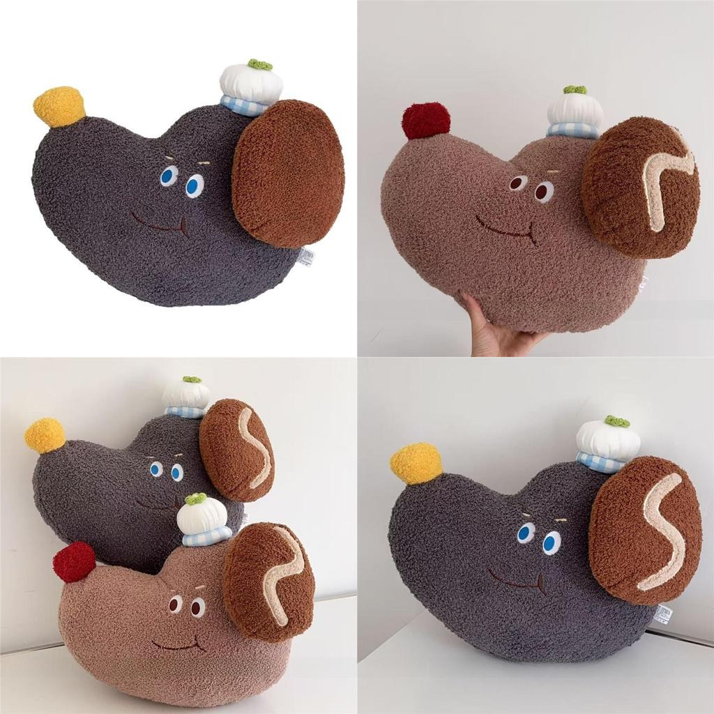 Adorable Head Dog Shape Pillow With Pp Cotton Filling For Couch Decor And Travel