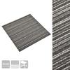 Dalles de tapis de sol - vidaXL - Anthracite rayé - 50x50 cm - 20 pcs - 5 m²