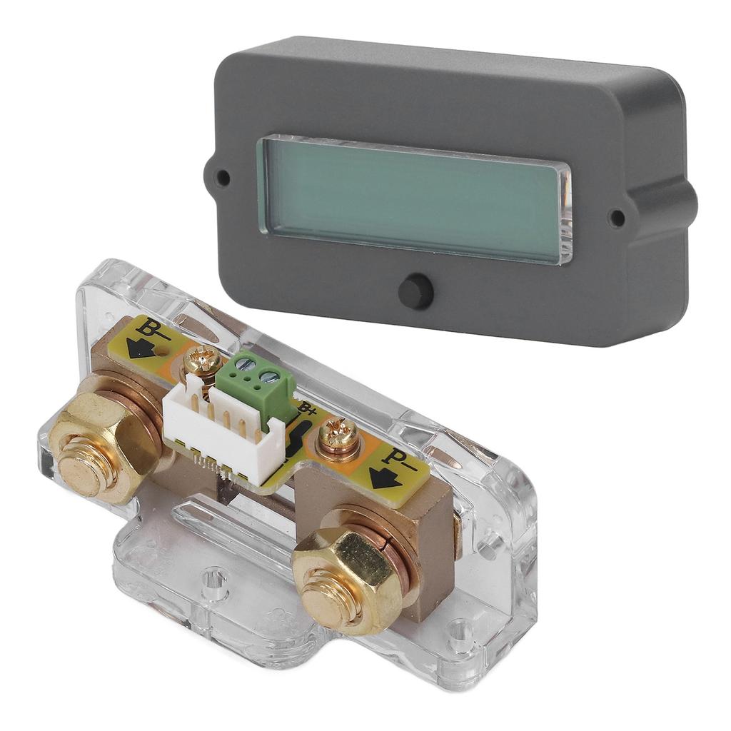 Battery Monitor Waterproof ABS Anti Reverse Easy Wiring Battery Voltage Meter for Safety 80V 100A