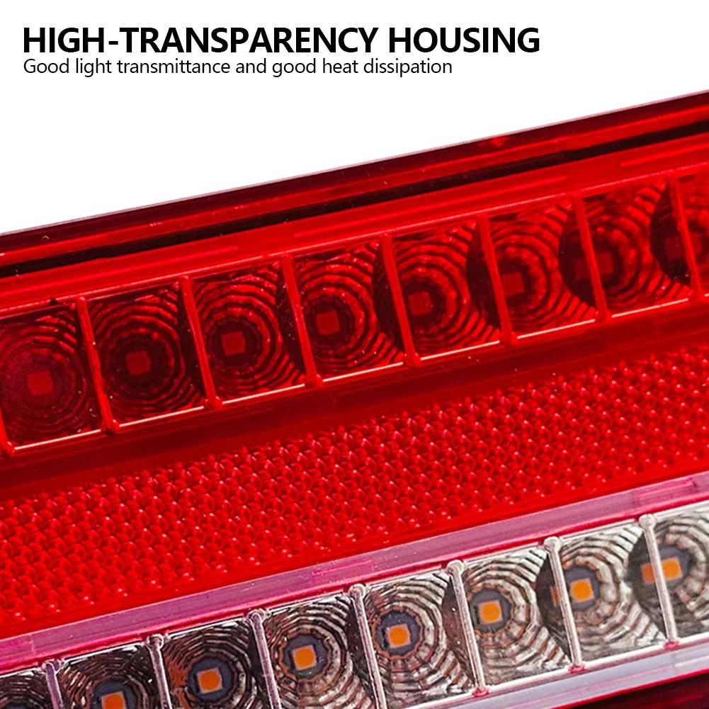 2X Amber Flash Light 12V-24V LED Side Marker Light DRL Turn Signal Lamp Stop Brake Warning Reverse Lamp For Car Truck Trailer RV