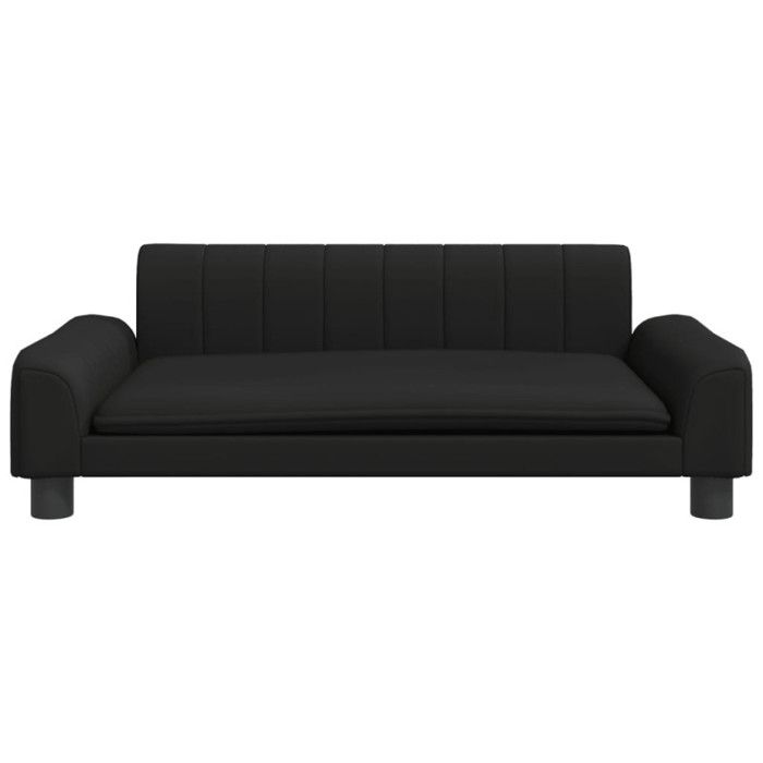 Children's Sofa Black 90x53x30 Cm Faux Leather