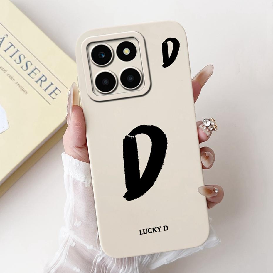 New Fashion Letter Phone Case For Honor X6a Plus HonorX6a Soft Silicone Shockproof Cover For Honor X6a X 6a Plus Cases Bumpers
