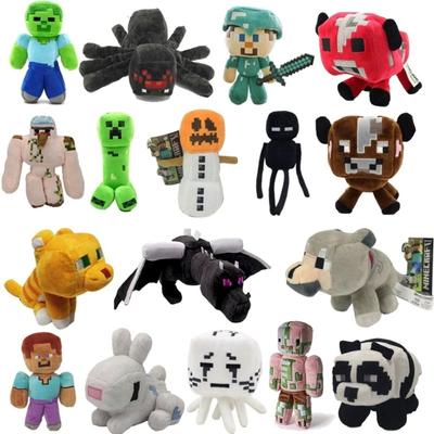 NEW Minecrafte Creeper Stuffed Plush Toy Doll Zombie Bat Squid Mooshroom Enderman Ocelot Steve Baby Sheep Kid Birthday Gift Toys