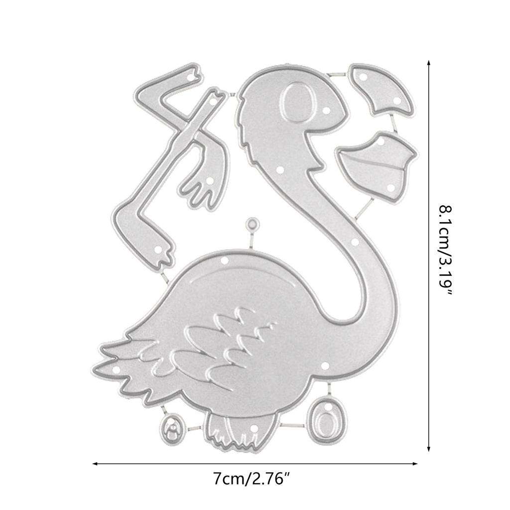 Flamingo Metal Cutting Dies Stencils for DIY Scrapbooking Decorative Embossing Paper Cards Template Decoration Die Cuts
