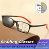 Anti-Blue Light Photochromic Multifocal Presbyopia Glasses High Definition Ultra-Lightweight TR90 Reading Eyewear +1.0 To +4.0
