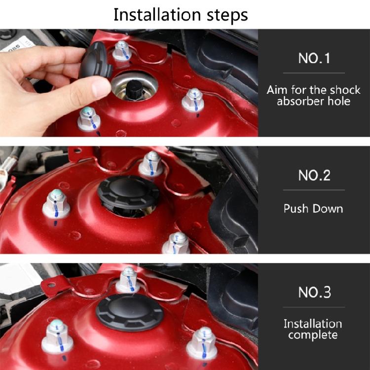 For 3 6 CX-5 CX-9 Car Shock Absorber Trim Protective Cover Waterproof Dust Cover