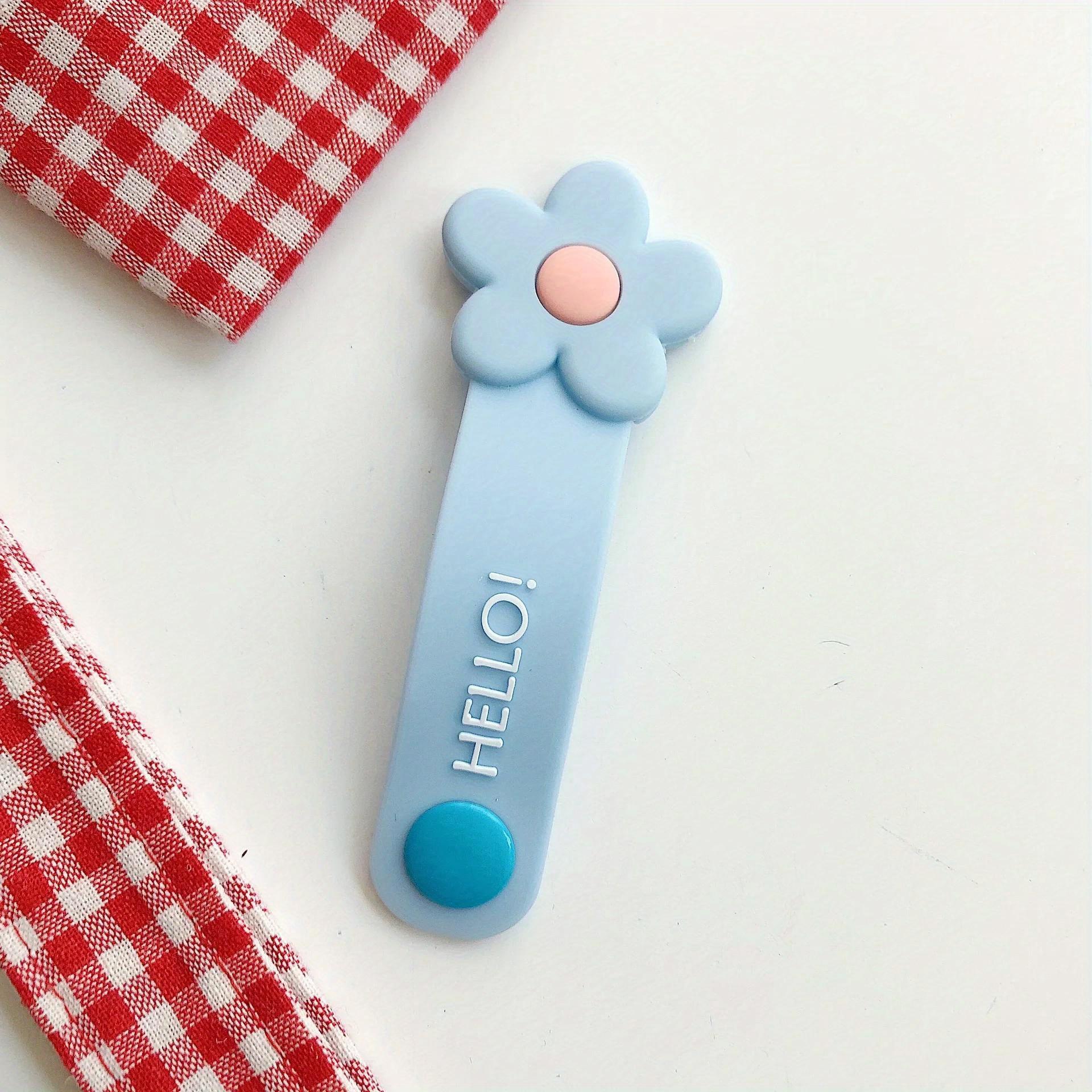 Милый силиконовый цветочный органайзер для кабеля, пряжка для сматывания кабеля, протектор провода наушников, держатель шнура