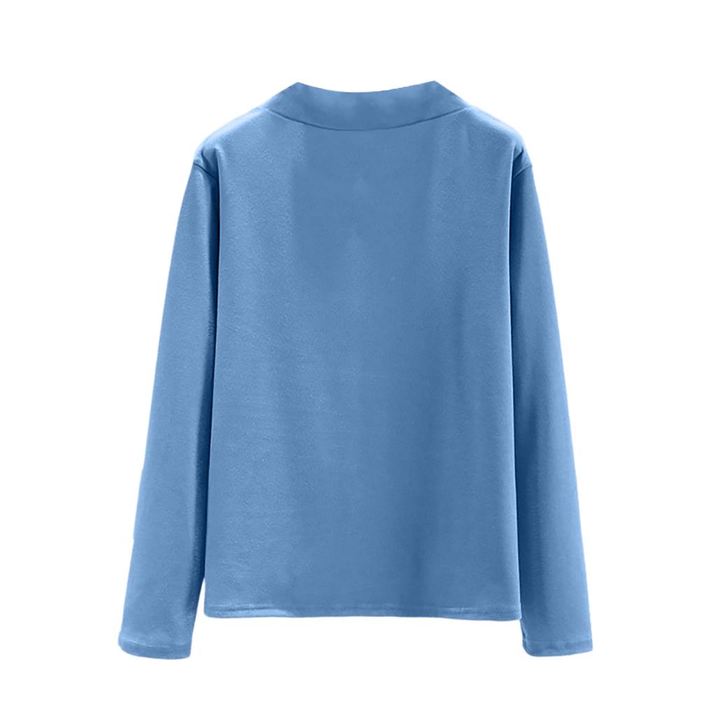 Ladies' Loose Comfortable Casual Fashionable And Warm Underwear With Seamless Cross Collar And Thick Velvet Large Size Top