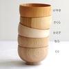 Shirasagi Mokkou Shirasagi Bowl M of Wooden Miso Soup Bowl Made in Japan Natural Cherry Wood (Set 2)