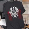 Men'S Dark-Themed Print Design T-Shirt - Loose Oversized Short-Sleeve Round-Neck T-Shirt for Summer Street Style