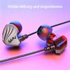 Corded In Ear Headphones With 3.5Mm / Type C Earbuds For Sports Running Gaming Bass Sound TPE Braided Cable