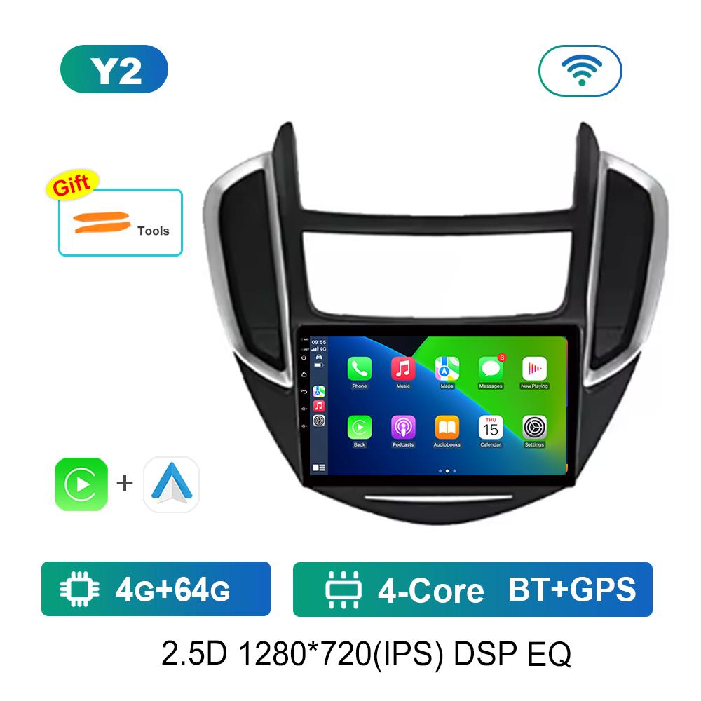 9 '' Car Radio Multimedia Player Android System for Chevrolet TRAX 2014 - 2016 Split Screen GPS Navi WiFi Head Unit 4G Bluetooth