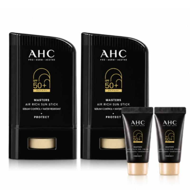 AHC Masters Air Rich Sun Stick SPF 50+ PA++++ 22gX 2+Sun Cream 10mlX 2