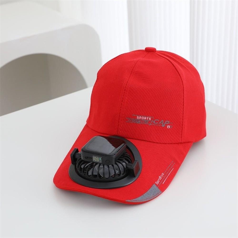 Breathable Solar Cooling Fan Hat Built-in Fan Baseball Cap Fashion Sun Protection Hat  Outdoor