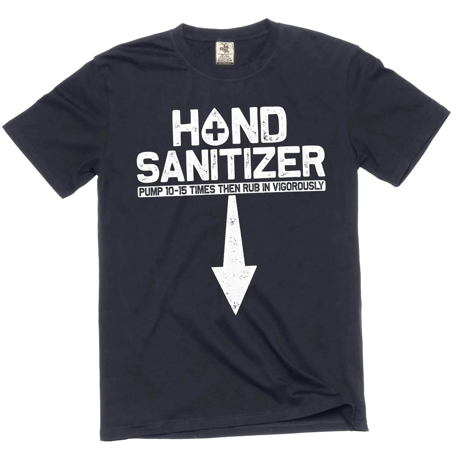 Men s funny adult humor T-shirt hand sanitizer offensive inappropriate tee XL