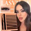 120Pcs Diy Lashes Extension Kit Fluffy Lash Clusters Set Individual Eyelashes With Bond Seal And Lash Tweezer Makeup At Home