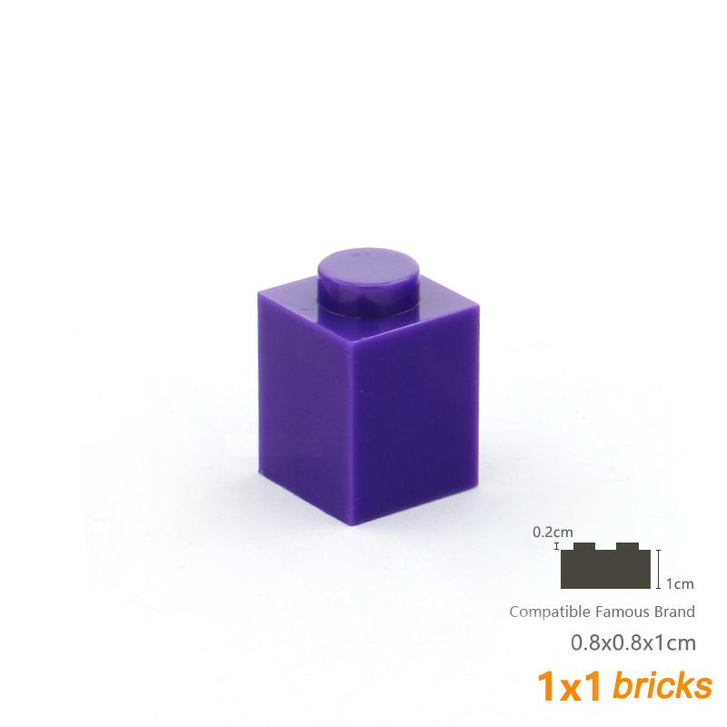 800pcs 1x1 Dots Bulk Building Blocks Thick Figures Bricks Educational Size Compatible With 3005 Plastic Toys for Children
