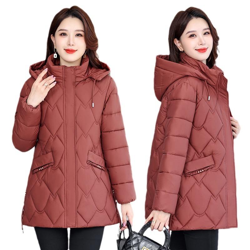 2025 winter down cotton coat short fashionable women autumn and winter coat large size
