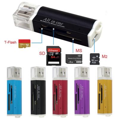 Ramidos for Micro SD SDHC TF M2 MMC MS PRO DUO All In 1 USB 2.0 Multi Memory Card Reader