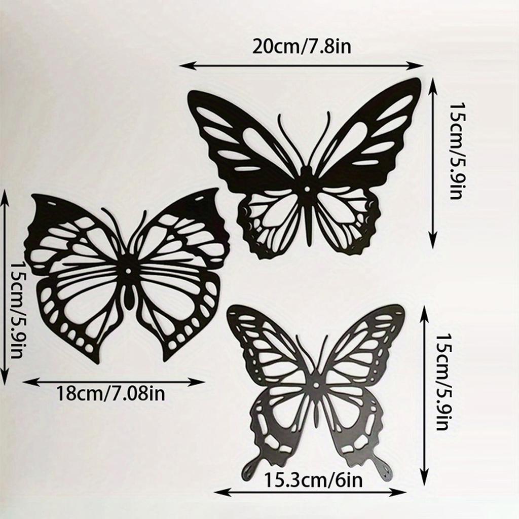 1pc metal butterfly hollow wall decorations creative home iron decorations iron butterfly hollow wall hangings motorcycle garage