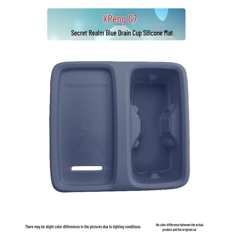 Xiaopeng G7 Rear Armrest Wireless Charging Cup Holder Silicone Pad Accessory