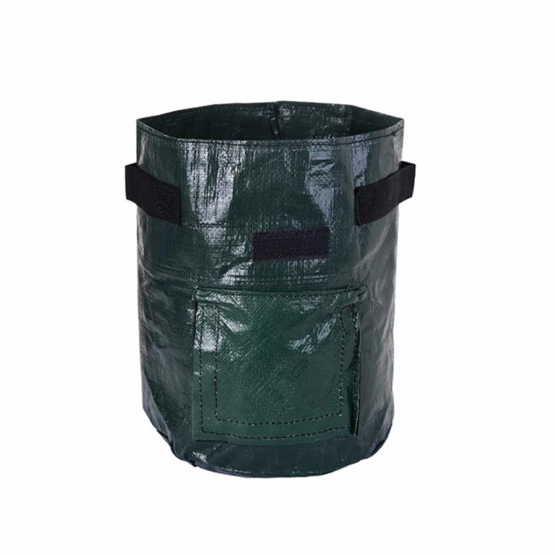 3-10 Gallon Potato Grow Bags with Flap Window Garden Planting Bag with Handles Thickened PE Pots for Tomato Vegetable Fruits