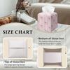 Pink Bow Stripes Tissue Box Cover, Cute Preppy Leather Tissue Box-Waterproof, Aesthetic Home Decor for Desktop Living Room Vanity Office, Gift Idea