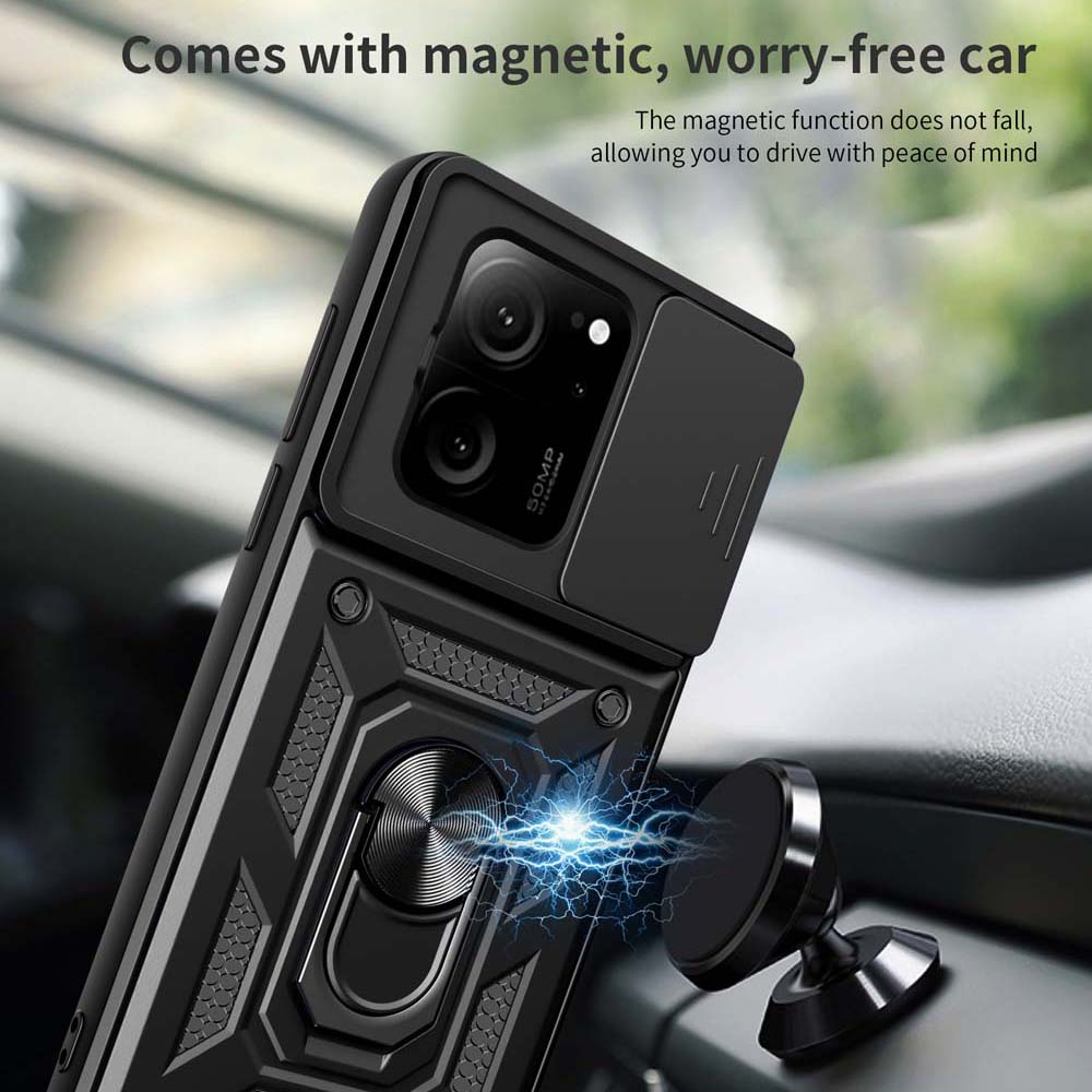 Stoßfestes Rüstungsgehäuse für Xiaomi Mi 13T 12T 11T Pro Autohalter-Telefonabdeckung für Mi 14 13 12 11 Lite Kameraobjektivschutz Fundas