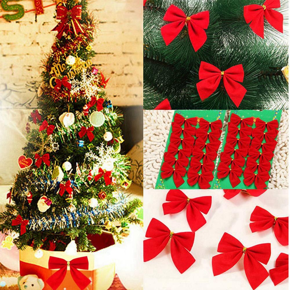 Christmas Hanging Decoration Bow Pendant Crutches