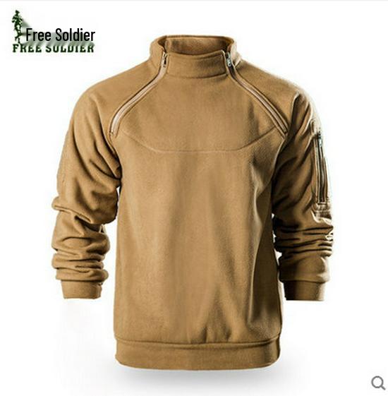 Мужской осенне-зимний комплект: куртка на флисовой подкладке и толстовка Free Soldier