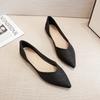 Fashion Flat-Soled Womens Shoes Summer New Pointed-Toed Shallow Mouth Casual Shoes Fashion Versatile Doudou Shoes Women Large Size 34-43