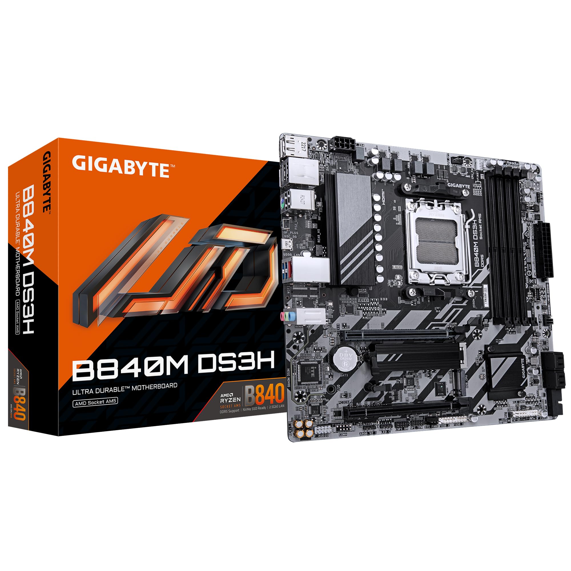 

GIGABYTE B840M DS3H Motherboard MB6783 Micro-ATX