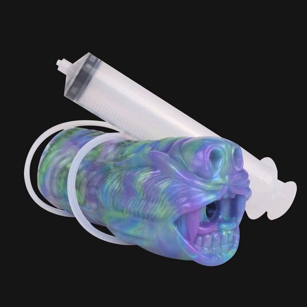 Squirt Masturbation Cup Silicone Masturbator Men's Penis Training Adult Gay Sex Toys for Men Doll Pussy Sucking Blowjob