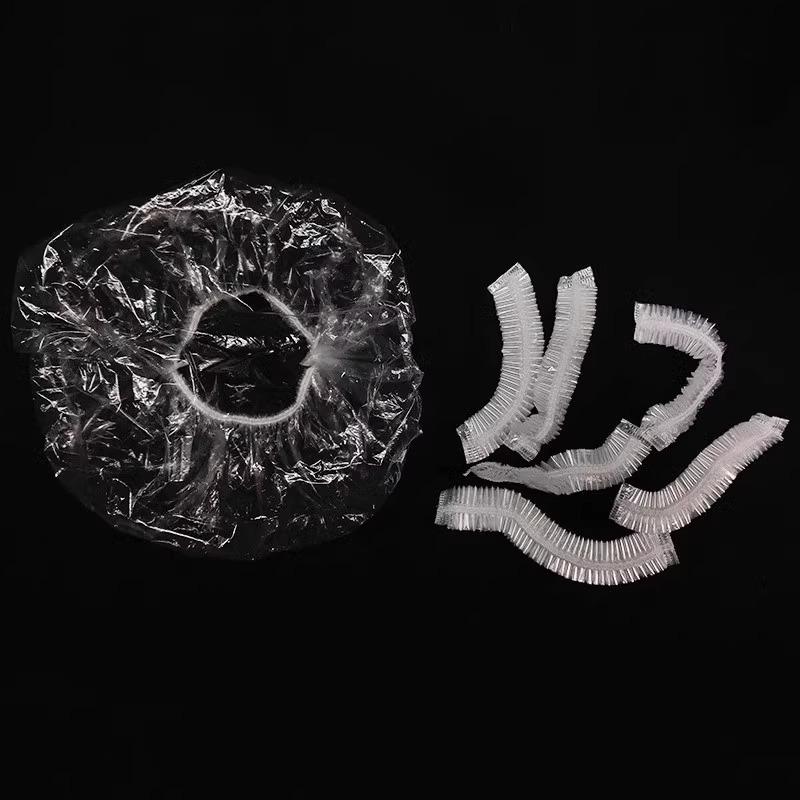 100pcs Disposable Fresh-keeping Cover, Plastic Food Storage Covers, Reusable Bowl Covers Stretch Lids, Elastic Cover Bag