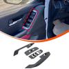 ABS Carbon Fiber Pattern Car Door Glass Lifting Panel Frame, Inner Handle Cover Sticker For Toyota Land Cruiser LC300 + LHD