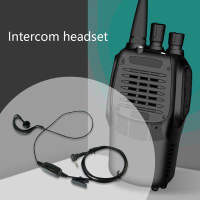 2 5mm Walkie Talkie Kopfhörer Zwei-Wege-Radio Kopfhörer Revers Clip Headset