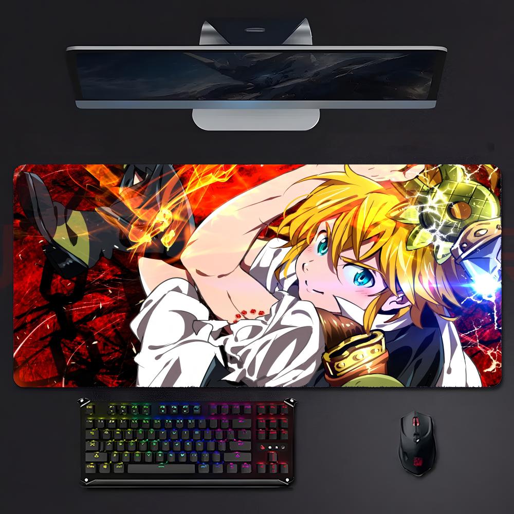 Tthe Seven Deadly Sins Anime Action Mouse Pad Mousepad Large Gaming Lockedge Thickened Pc Table Desk Mat