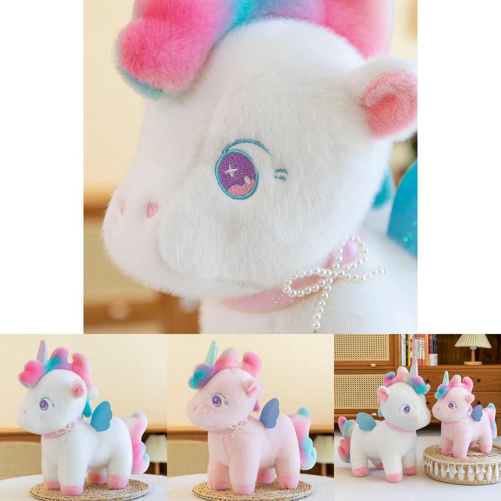 Unicorn Plush Toy Soft Stuffed Animal Pillow For Kids Girls Bedroom Decor Special Characters Included