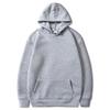Unisex Fleece-Lined Thick Hooded Jacket - Solid Color, Trendy Autumn/Winter Style, Custom Logo Printing